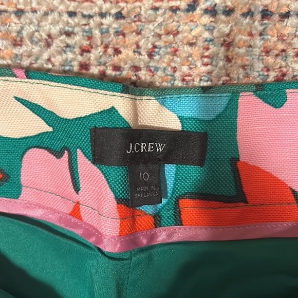 J.Crew High-Rise Pleated Pant in Confetti Floral - Picture 3 of 5